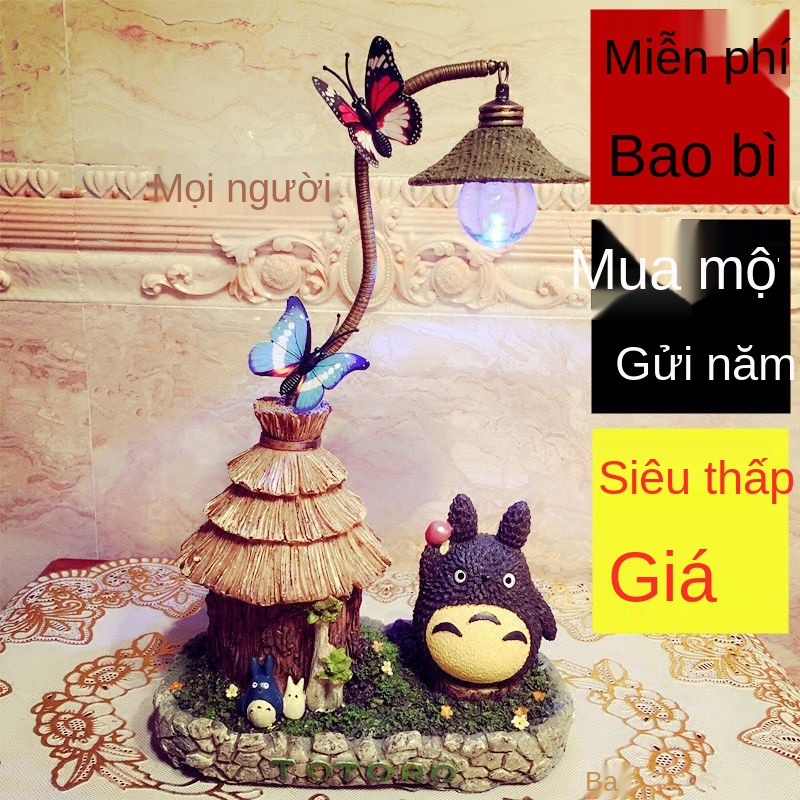 Thần hộ mệnh Đèn ngủ Totoro Hàng xóm của tôi để bàn bình dị trang trí gửi tặng các cô gái cùng sinh viên Quà