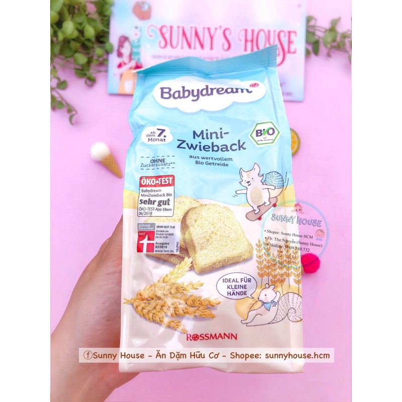 Bánh Mì Khô Hữu Cơ Babydream Đức