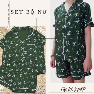 Set Đồ Bộ Nữ Mặc Nhà Pijama Đùi