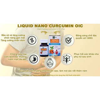 LIQUID NANO CURCUMIN OIC - Dung dịch Curcumin