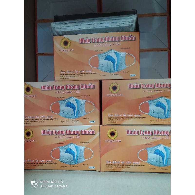 Khẩu trang hương dương 4 lớp than hoạt tính | BigBuy360 - bigbuy360.vn