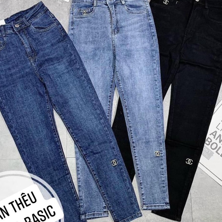 Quần Jean Thêu Chữ X Dáng Ôm Siêu Co Dãn Cao Cấp | BigBuy360 - bigbuy360.vn