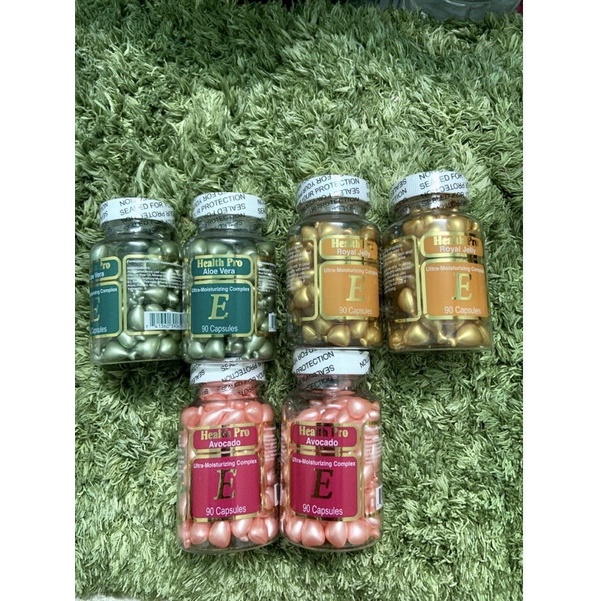 🌸🌼 🐝Viên thoa dưỡng da Vitamin E HEALTH PRO Royal Jelly, Aloe Vera & Avocado 90 viên  🌺🐝