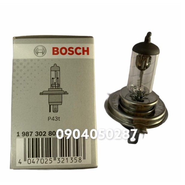 Bóng đèn H4 Bosch 12V 60/55W ánh sáng vàng tiêu chuẩn