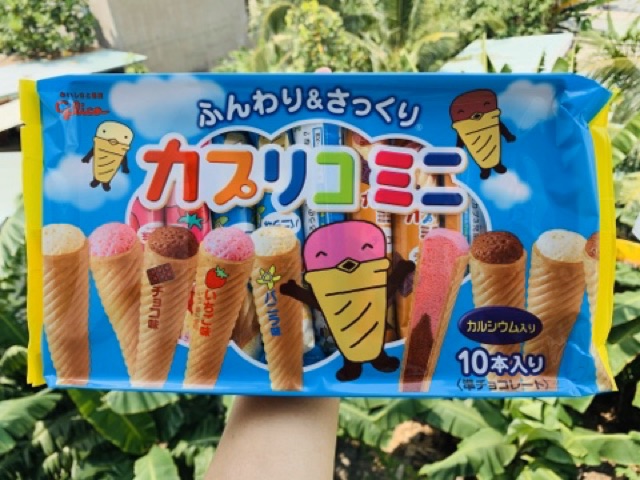 Bánh Ốc Quế nhân Kem Glico Nhật cho bé [DATE T9/2023]