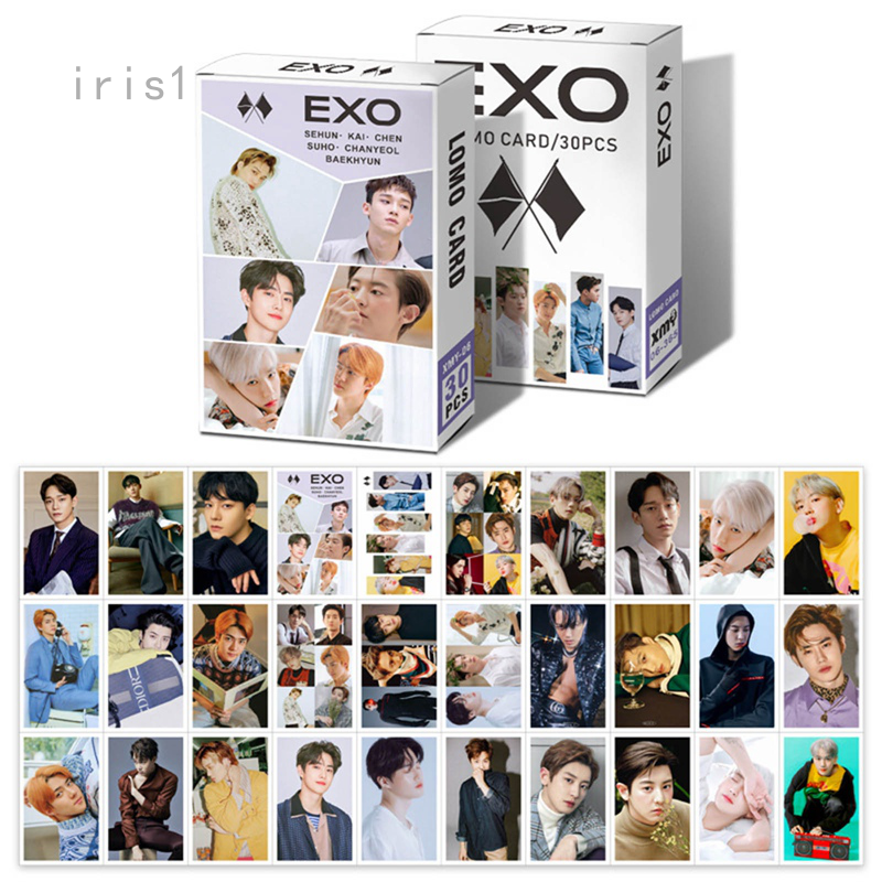 Hộp 30 Ảnh Lomo Card Các Thành Viên Nhóm Nhạc Exo