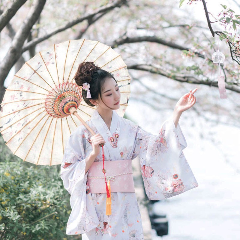 S12. Kimono  yukata cho nữ. Hàng đặt trước 10 ngày.