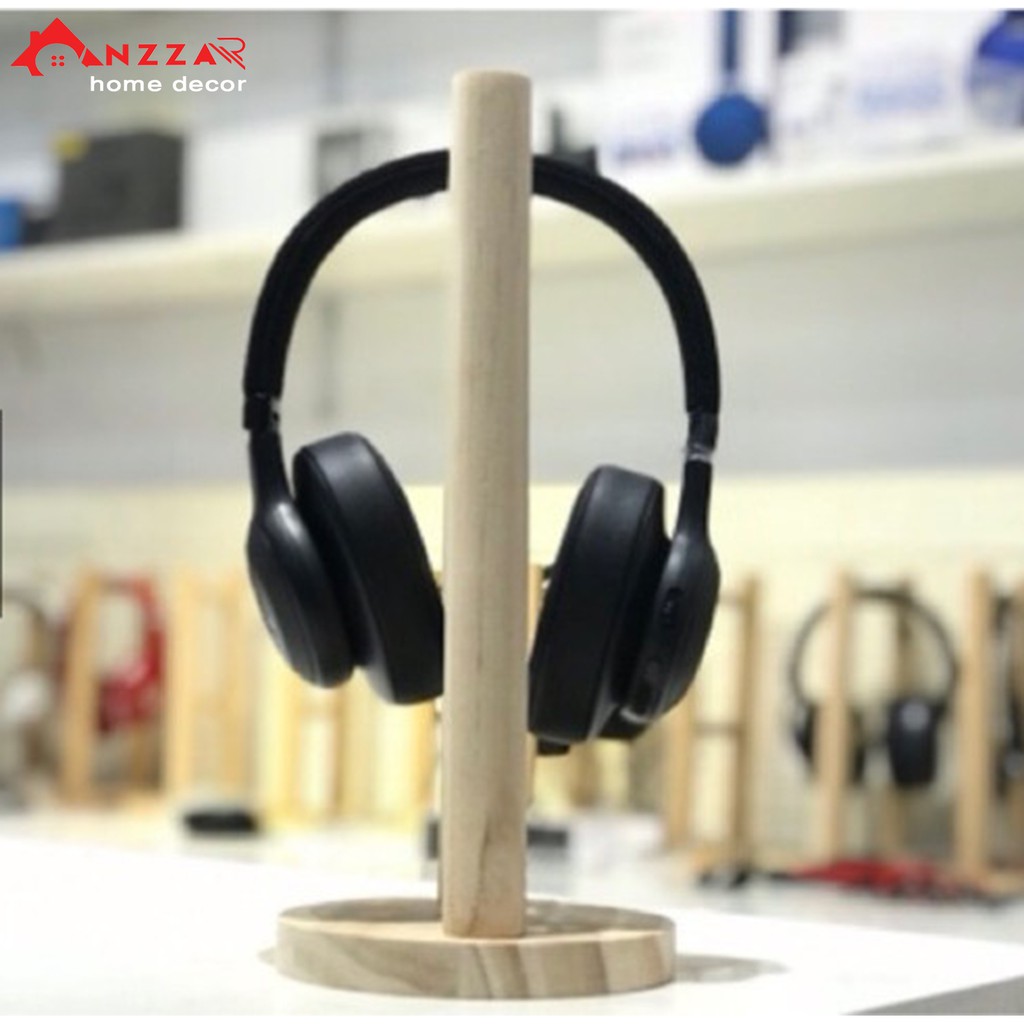 Giá Treo Tai Nghe, Kệ Đỡ HeadPhone Bằng Gỗ Thông Tự Nhiên Tinh Tế, Kệ Gỗ Để Bàn ANZZAR | BigBuy360 - bigbuy360.vn