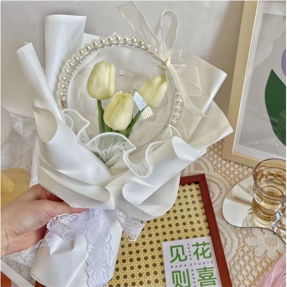 Bó Hoa Tulip Giả Xinh Xắn Dùng Làm Quà Tặng