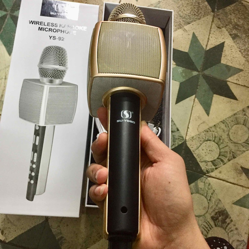 [Mã 159ELSALE hoàn 7% xu đơn 300K] Mic Hát Karaoke Bluetooth Mới Nhất Hay Nhất YS-92 Bảo Hành 12 tháng - 311