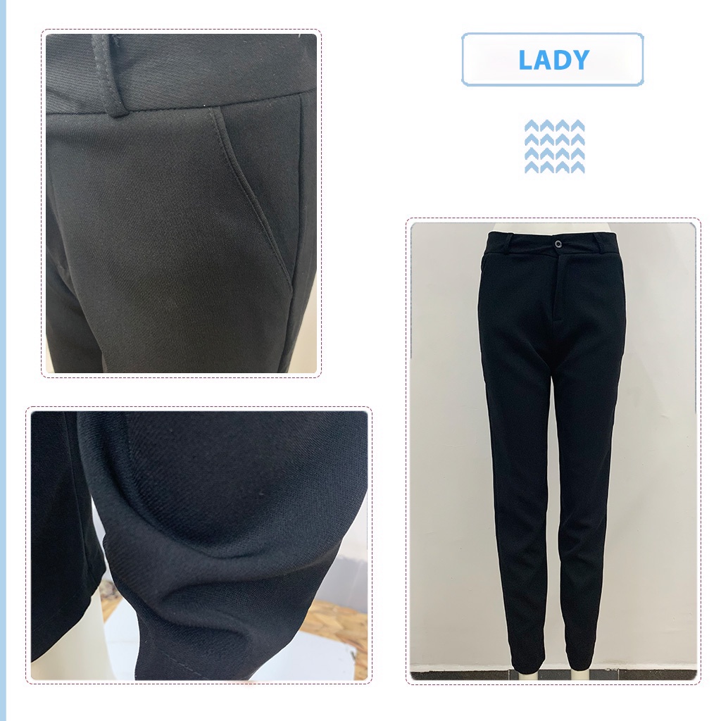 Quần vải baggy nữ lưng cao dài đẹp mặc đi học đi làm LADY BG01