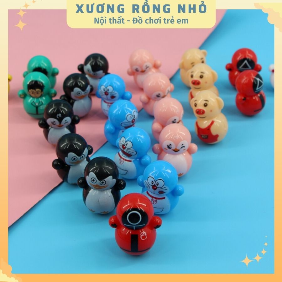 Lật đật mini đồ chơi cho bé nhiều mẫu dễ thương - Xương Rồng Nhỏ