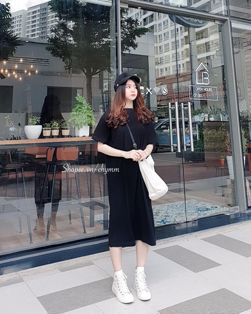 ĐẦM OVERSIZE XẺ TÀ CÁ TÍNH