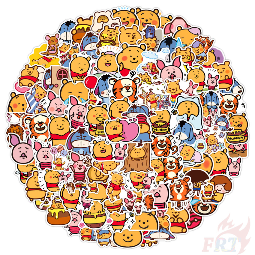 DISNEY Set 100 Miếng Dán Hoạt Hình Dễ Thương