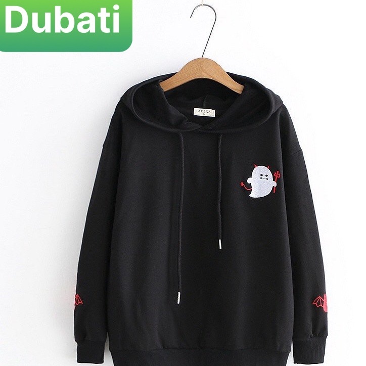 ÁO HOODIE, ÁO NỈ TAY DÀI CÓ MŨ NAM NỮ MA CUTE SIÊU XINH UNISEX - DUBATI FASHION