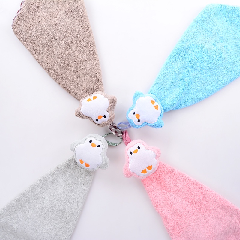 Khăn lau tay treo tường hình thú cute xả kho giá sỉ, khăn lau tay nhà bếp, nhà tắm siêu thấm hút