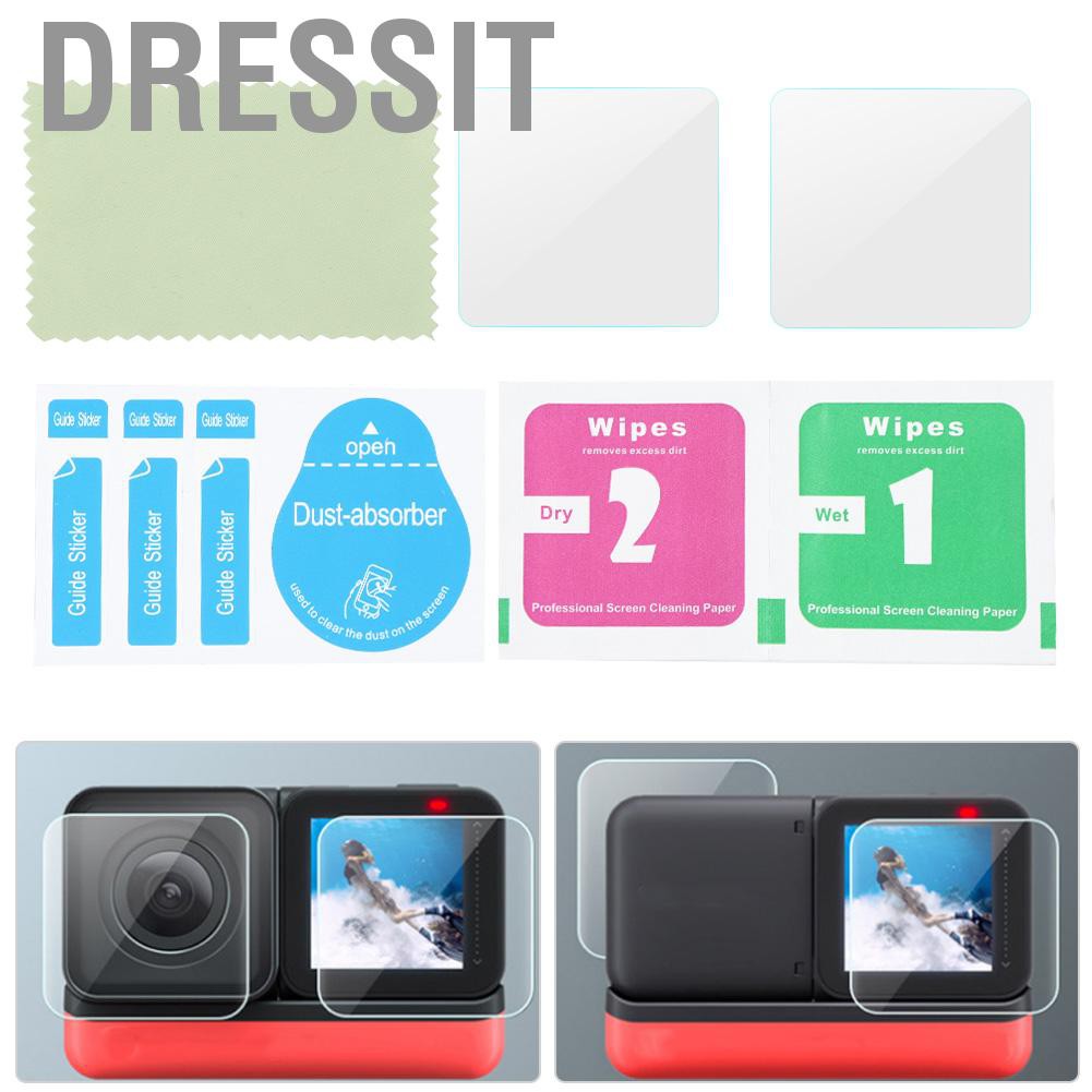 Dressit High Transparency Camera Screen &lt;br&gt;&lt;br&gt;Protector Tempered Glass Protective Film  for Insta360 ONE R 4K Accessories