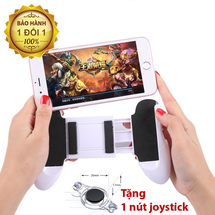 Combo tay cầm kẹp điện thoại Gamepad tay cầm chơi game tặng Moblie Joystick siêu dính Fling