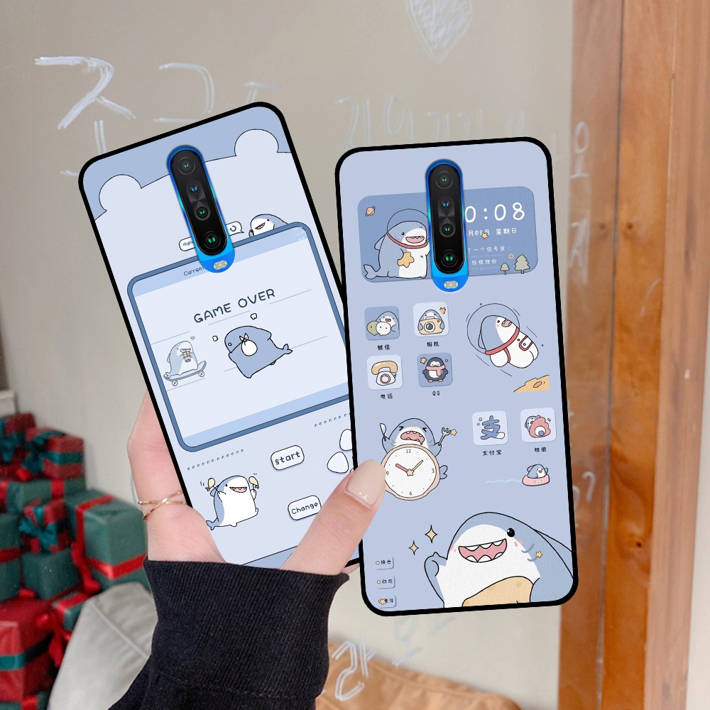 Ốp Xiaomi Redmi K20 / K20 Pro / K30 / K30 5G in hình nền cá mập đáng yêu giá rẻ