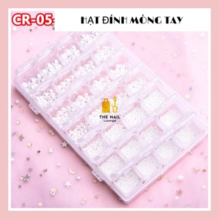 HẠT ĐÍNH MÓNG TAY ( tặng khay 28 ô)