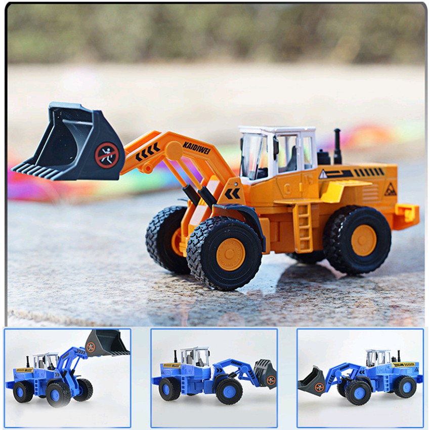 Xe xúc đất đồ chơi trẻ em bằng hợp kim và nhựa xe mô hình tỉ lệ 1:50