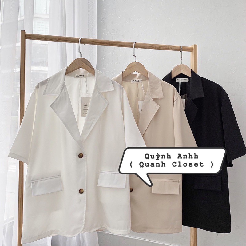 Áo Blazer cộc tay Quanh closet | BigBuy360 - bigbuy360.vn