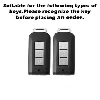 Vỏ Bọc Chìa Khóa Điều Khiển Từ Xa Bằng Da Và Kim Loại Chống Trầy Cho Triton Lancer xpander ASX Mirage Attrage Outlander Pajero mitsubishi