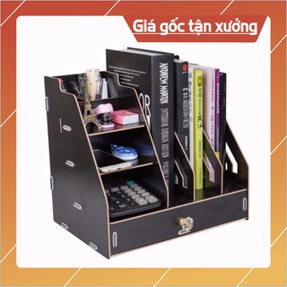 Kệ sách mini để bàn bằng gỗ đa năng