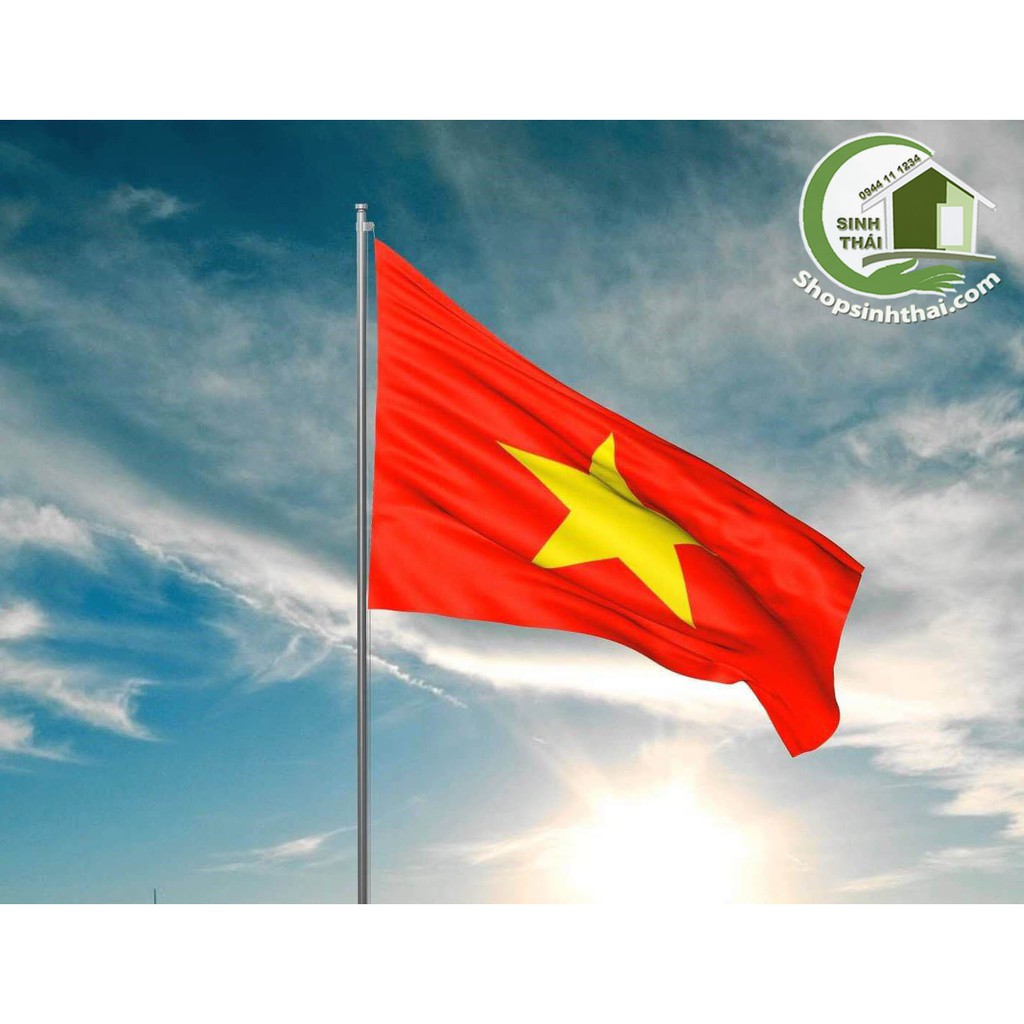 Lá cờ tổ quốc, cờ đỏ sao vàng Việt Nam -  loại lớn 70cm x 110cm