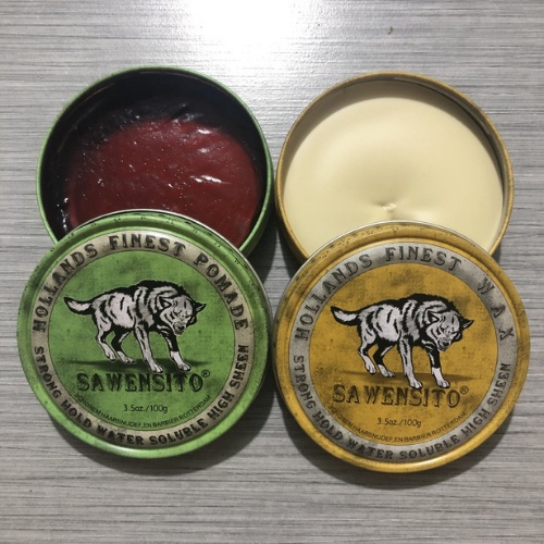 Sáp, Wax vuốt tóc SAWENSITO SÓI XANH GREEN 100gr tạo kiểu giữ nếp cho tóc. HÀNG CHÍNH HÃNG. AI Store