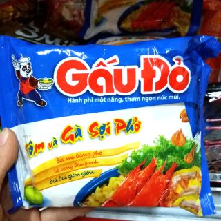Mì Gấu Đỏ Tôm và Gà sợi phở 64gx30 gói.