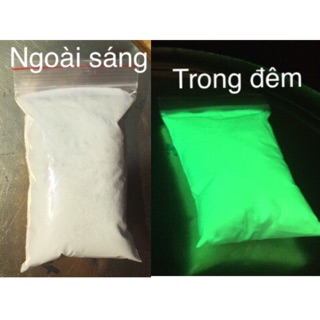 Bột dạ quang gói 100 gr phát sáng trong đêm, bền sáng, sáng mạnh