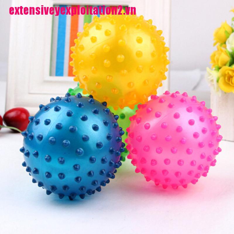 Set 2 Bóng Gai Cao Su Bơm Hơi Dùng Làm Đồ Chơi Cho Bé