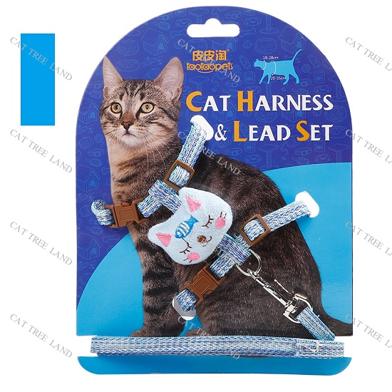 DÂY DẮT CHÓ MÈO KÈM ĐAI YẾM NGỰC - VÒNG CỔ CHÓ MÈO - DÂY XÍCH DẮT THÚ CƯNG ĐI DẠO