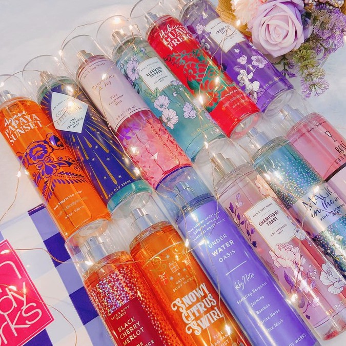 XỊT THƠM BODY MIST BATH AND BODY WORKS