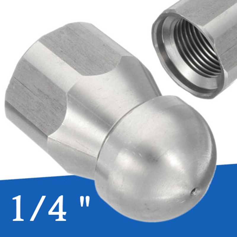 Đầu Phun Áp Suất 3 Vòi 1/4 Làm Sạch Ống Thoát Nước