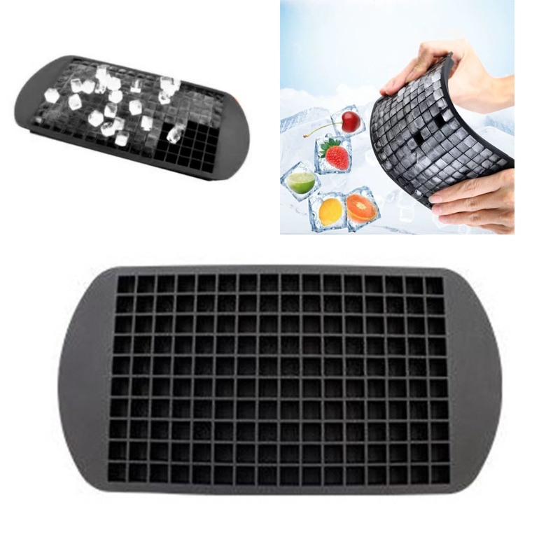 Khuôn Làm Đá Viên 160 Ngăn Bằng Silicone Tiện Lợi