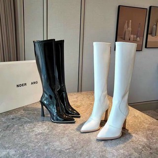 .bốt đùi mũi nhọn pha màu fullbox