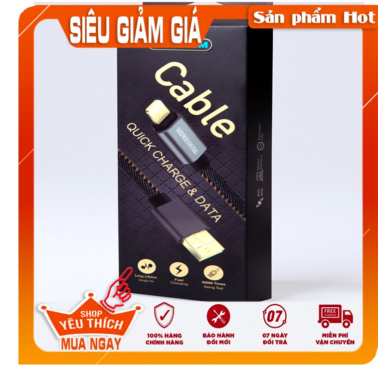 Cáp Type C, Micro USB, Lightning - Niken NK1, hàng cao cấp của công ty Microcom [Shop uy tín số 1 tại Shopee mua ngay]