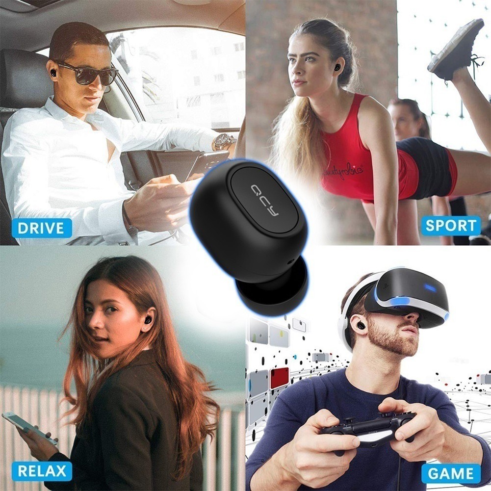 Tai nghe nhét tai không dây bluetooth 5.0 PUR QCY T1C