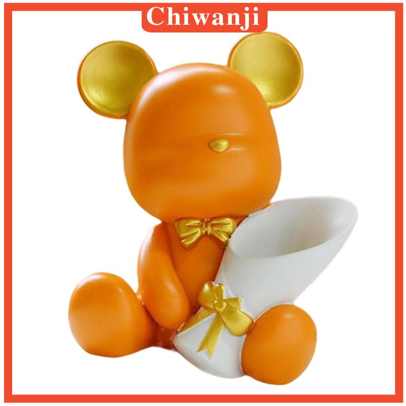 Giá Đỡ Chậu Cây Bằng Resin Hình Gấu Dễ Thương