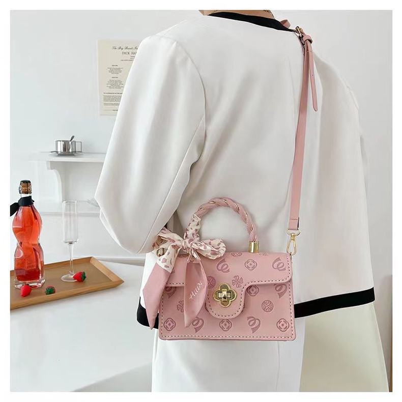 Túi tự đan hình hoa da PU cấp - Túi handmade đeo chéo làm quà tặng người yêu