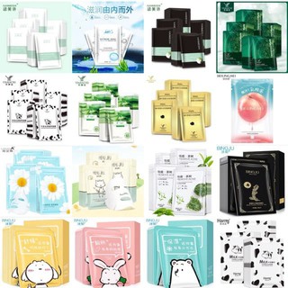 Combo gồm 10 mặt nạ giấy dưỡng da mụn cấp ẩm thải độc
