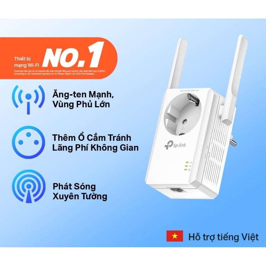 Bộ thu phát Wifi TP-Link TL-WA860RE 300Mbps - Hàng chính hãng