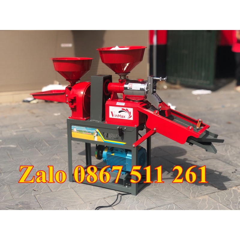 Máy xay chà lúa gạo mini 3 chức năng giá rẻ tại Bắc Giang