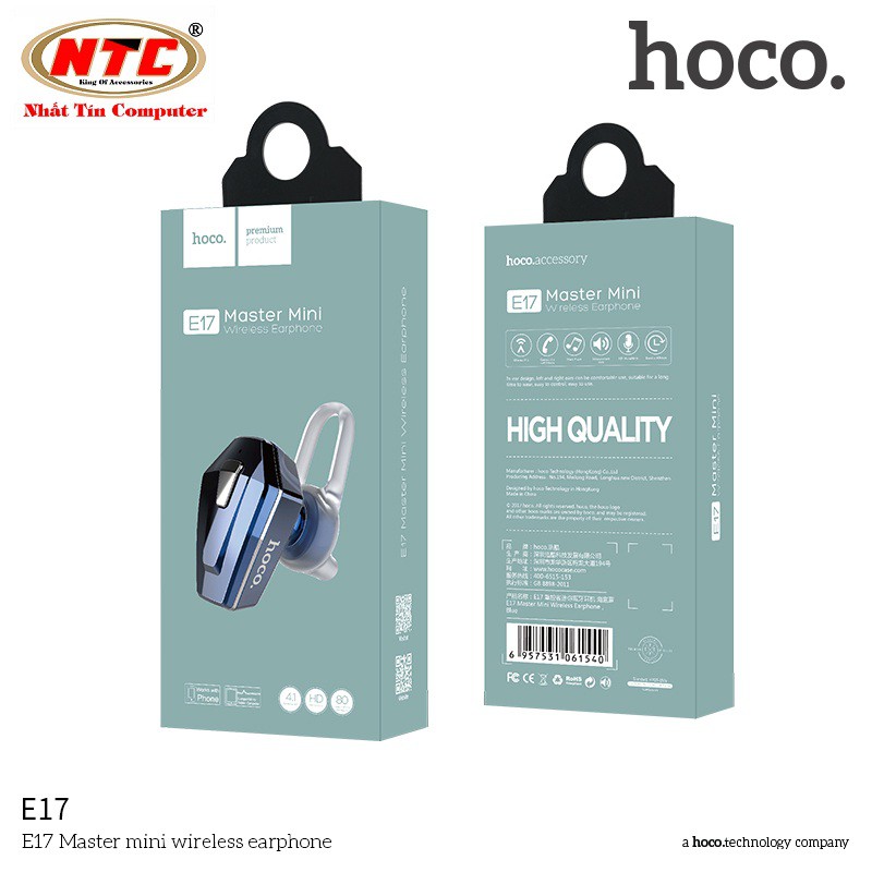 Tai nghe bluetooth nhét tai mini Hoco E17 V4.1 - Hãng phân phối chính thức