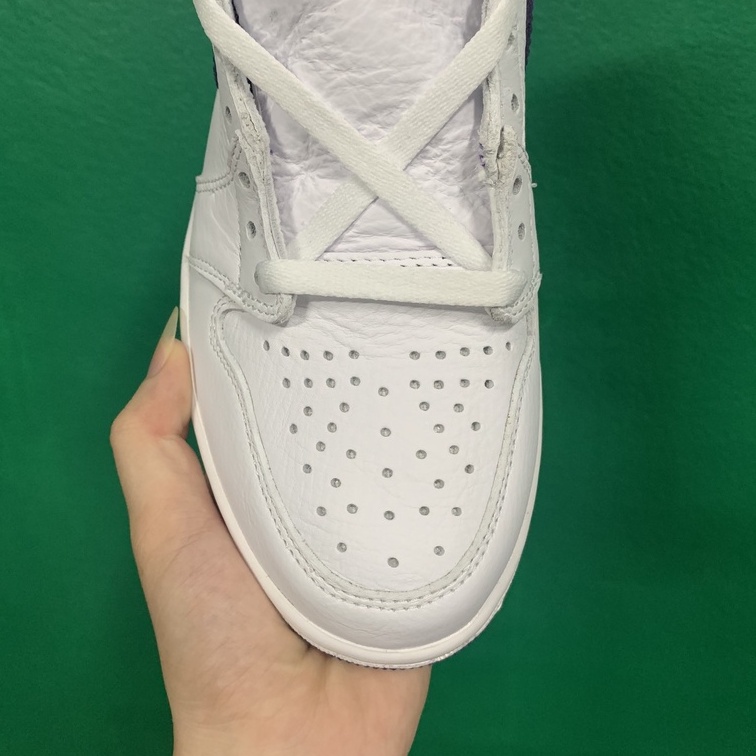 Giày Sneake Air Jordan 1 Retri High 'GRAND PURPLE',Jordan 1 Tím Trắng