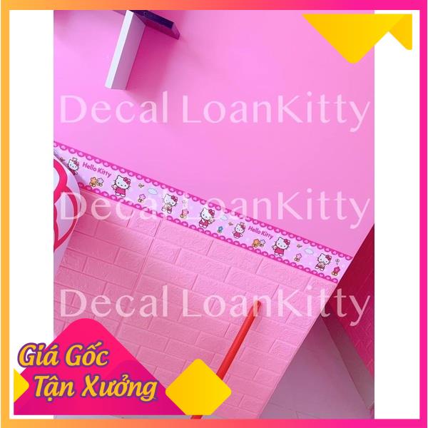 🌸LoanKitty🌸 Dài 6mét decal dán viền, dán chân tường helloKitty