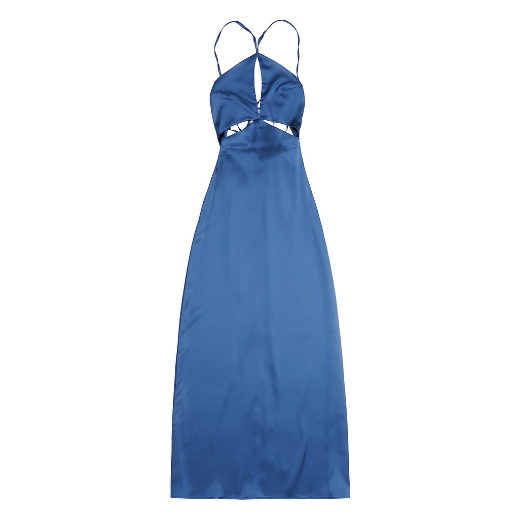 Đầm Maxi Nữ Silk Cut Out , Chất lụa latin Thoải Mái , WDD000110 , SOMEHOW