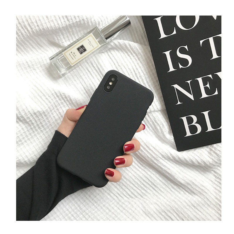 Ốp Điện Thoại Silicon Mềm Mỏng Mặt Nhám Cho iPhone 14 13 12 11 Pro Max XR XS 8 7 6 6s Plus + SE 2020